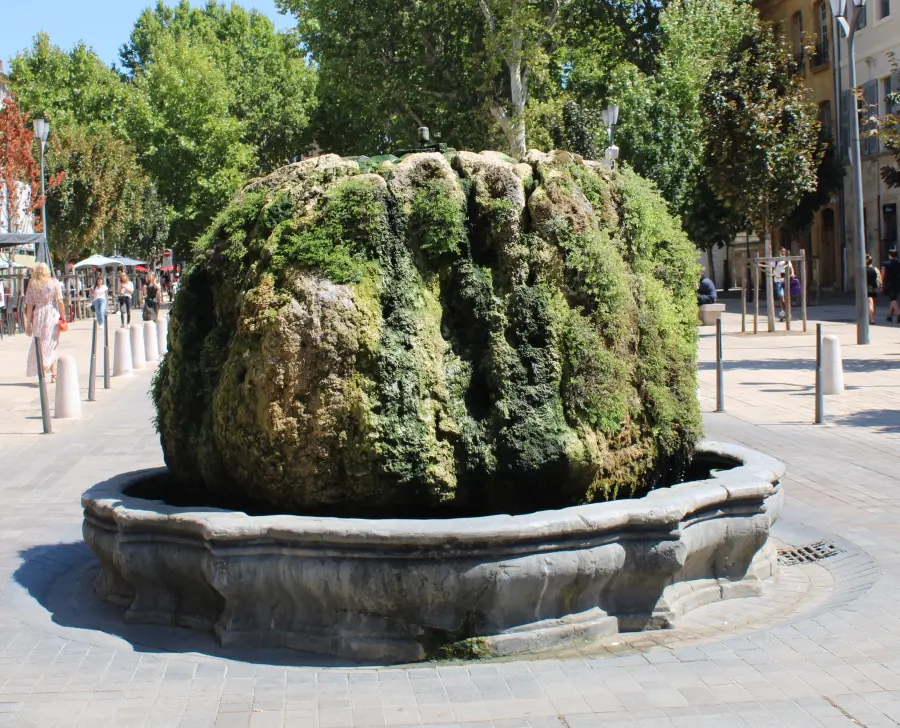 Fontaine moussue